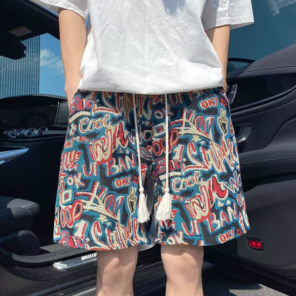 Graffiti Printed Streetwear Shorts (Men) | Daily Drift