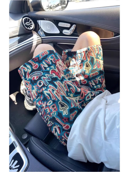 Graffiti Printed Streetwear Shorts (Men) | Daily Drift