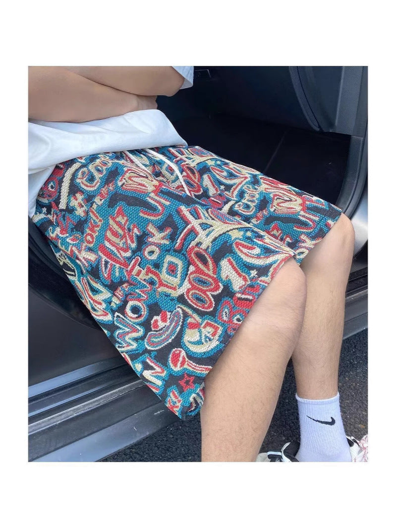 Graffiti Printed Streetwear Shorts (Men) | Daily Drift
